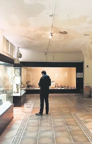 Gordion Müzesi’nin çatısı akmaya başladı