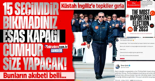 The Economist'ten Başkan Erdoğan'ı ve milli iradeyi hedef alan hadsiz kapak! Cumhurbaşkanlığı ve AK Parti'den peş peşe tepkiler