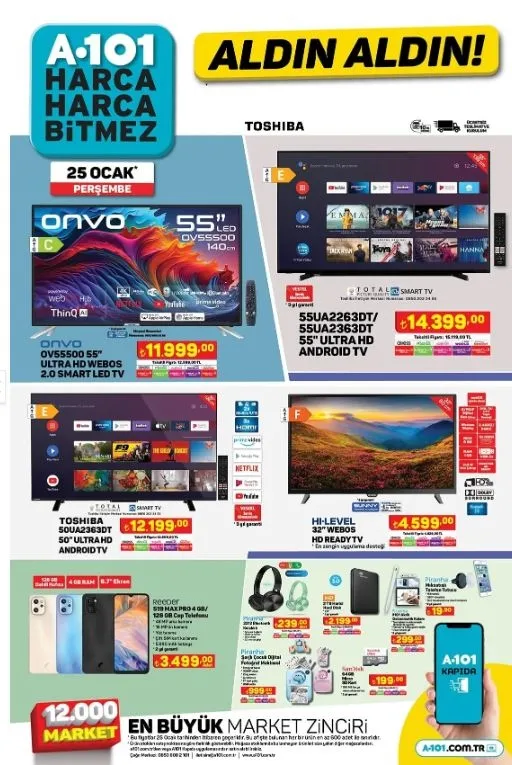 A101 AKTÜEL ÜRÜNLER FİYAT LİSTESİ: 25 Ocak 2024 indirimli ürünler! Kahvaltılık, bebek bezi, deterjan...-3