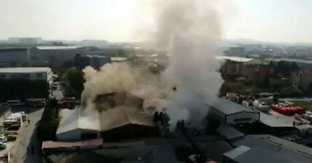 Son dakika: Tuzla’da fabrika yangını