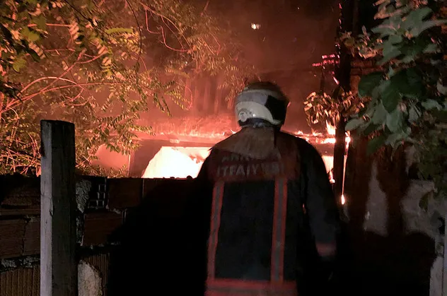Başkent'te gecekondu yangını
