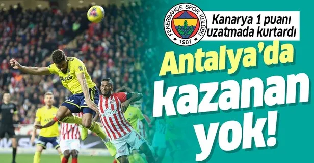 Antalyaspor Fenerbahce Mac Sonucu Takvim
