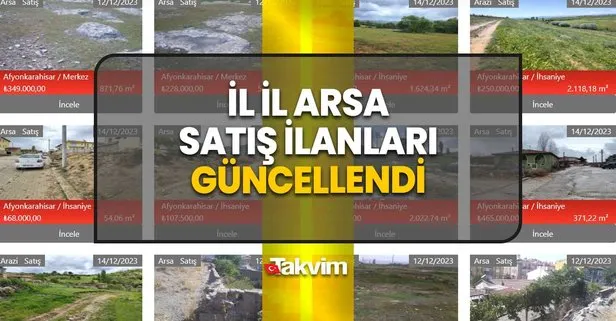 54,06 metrekare arsa 68 bin TL’ye satışta! Milli Emlak il il arsa satış ilanları güncellendi! Ankara, Aksaray Amasya, Antalya, Balıkesir...