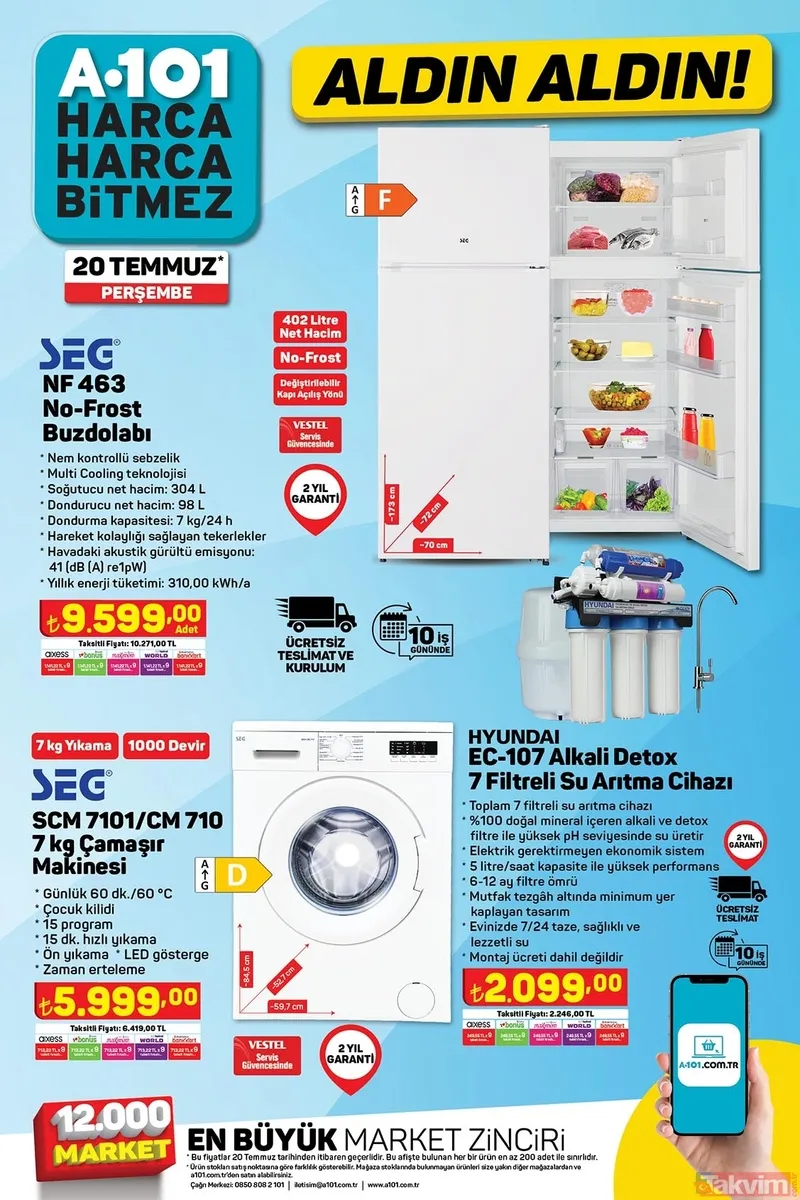 Sabah saat 09:00’a hazır olun! Peş peşe anons geçildi! A101 bedava gibi dağıtacak! Kapıda kuyruk olacak! Çeyizlik ürünler: Kiwi marka ev eşyası...