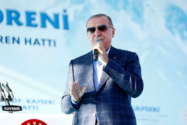 Başkan Erdoğan Kayseri'de! Ankara-Yerköy-Kayseri Hızlı Tren Hattı'nın temeli atıldı! Muhalefete salvolar: Onlar anca sökülen musluğu takarlar-5