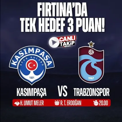 Kasımpaşa - Trabzonspor | CANLI