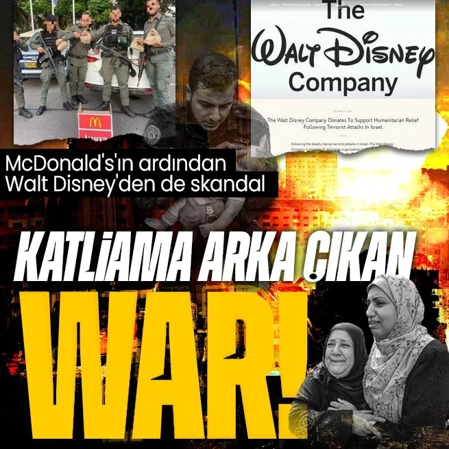 McDonaldsın ardından Gazzede soykırım yapan İsrail ordusuna Walt Disneyden destek!