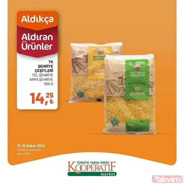 Tarım Kredi market 10-16 Şubat fiyat listesi! 41 üründe dev indirim! Peynir, 94.90 TL, Çay 54.90 TL, 6'lı kağıt havlu 54.90 TL... - 13