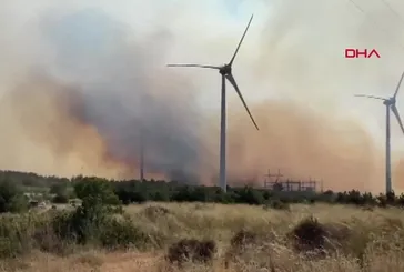 Çanakkale Ezine'de yangın!