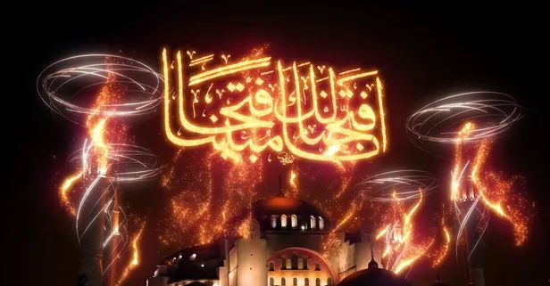 Ayasofya Camii ve Galata Kulesi'nde sky mapping gösterisi! Türkiye'de ilk kez uygulandı...