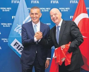 Hacıosmanoğlu ile İnfantino buluştu