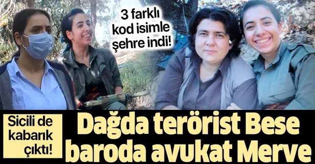 Dağda terörist Bese baroda avukat Merve: Terörist Avukat Merve Nur Doğan’ın sicili kabarık çıktı!