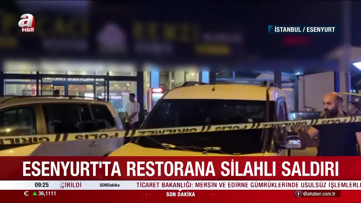 Esenyurt'ta restorana silahlı saldırı: 1 ölü!