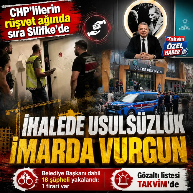 CHPli Silifke Belediyesine operasyon: Mustafa Turgutla birlikte çok sayıda şüpheli gözaltında