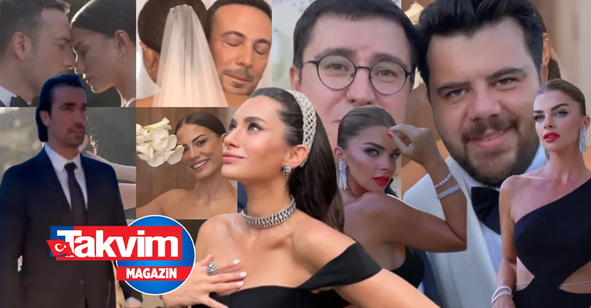 Düğünde ünlü isimlerden peş peşe paylaşımlar geldi! Demet Özdemir 2 gelinlik giydi sosyal medya sallandı! Selin Ciğerci, Yılmaz Erdoğan, İbrahim Çelikkol...