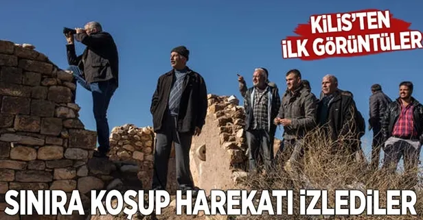 Sınıra koşup harekatı izlediler