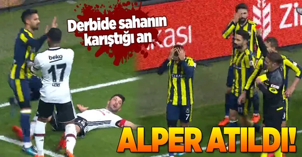 Alper Potuk kırmızı kart gördü