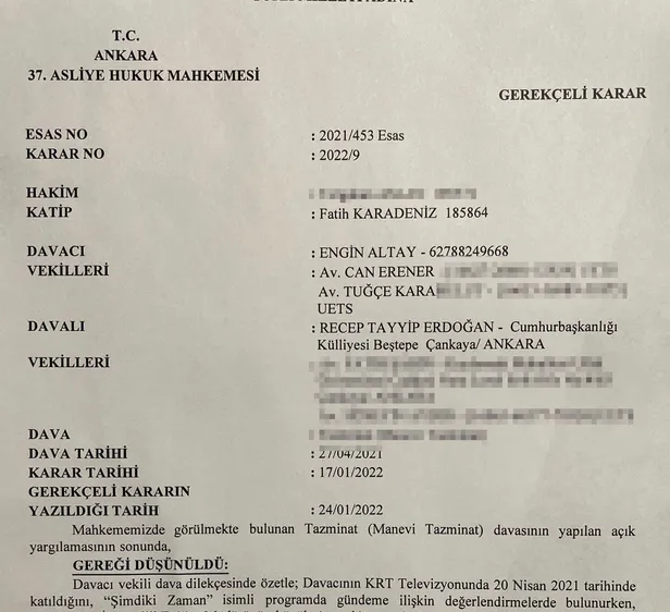 Cumhurbaşkanı'na hakaret "suç olmasın" diyen CHP'lilerin Erdoğan'a tazminat davaları açtığı ve suç duyurusunda bulunduğu ortaya çıktı-5