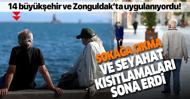 Son dakika: 15 ilde hafta sonu uygulanan sokağa çıkma ve seyahat kısıtlamaları sona erdi