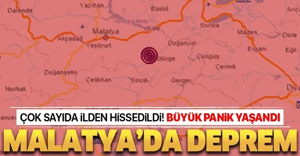 SON DEPREMLER | Malatya’da korkutan deprem! Diyarbakır, Elazığ, Gaziantep ve Şanlıurfa’dan da hissedildi