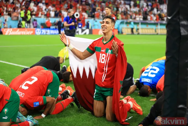 Dünya Kupası'nda tarih yazan Fas'tan şükür secdesi! İslam alemi tek yürek oldu - 6