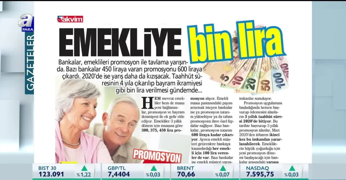 Emekliye bin lira