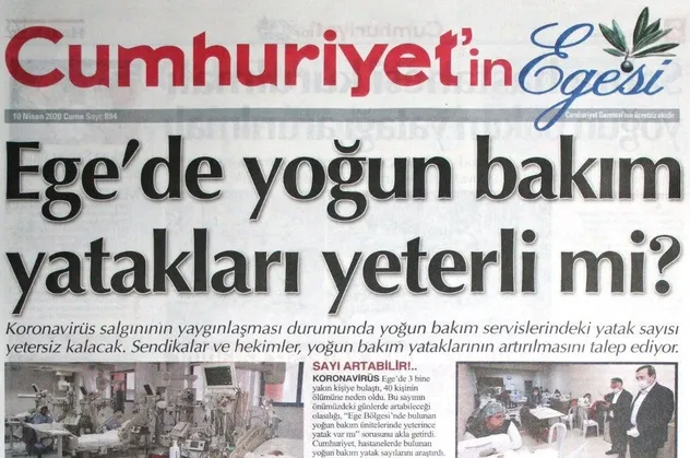 AK Parti İzmir Milletvekili Hamza Dağ, Cumhuriyet Gazetesi’nin "yoğun bakım yatakları yetersiz" haberini yalanladı