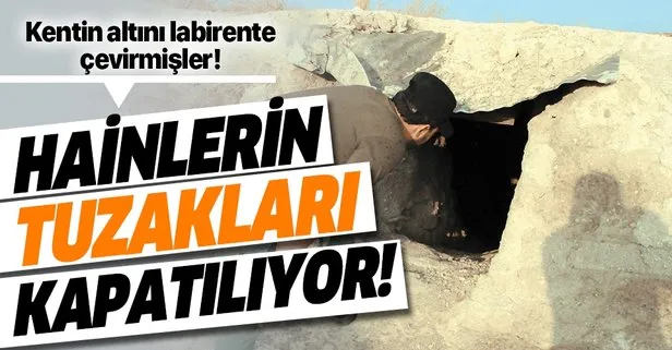 YPG’nin bomba tuzaklı tünelleri kapatılıyor!