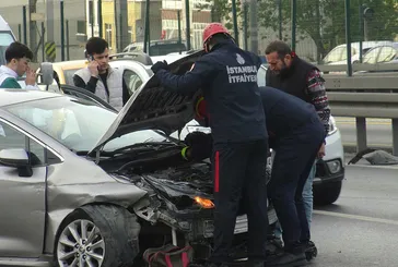 Avcılar D-100 Karayolu’nda zincirleme kaza: 1 yaralı