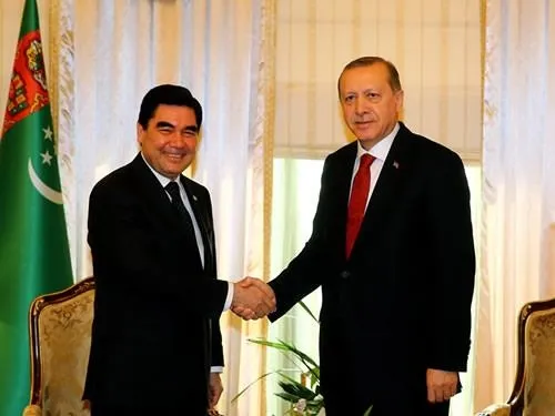 Son dakika: Başkan Erdoğan, Türkmenistan Devlet Başkanı Berdimuhammedov ile görüştü-1