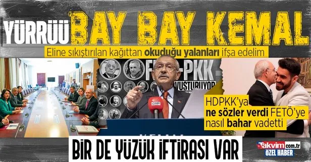 Kemal Kılıçdaroğlu yine çuvalladı! Eline verilen kağıttan yalanları sıraladı... FETÖ-PKK temaslarını inkar etti