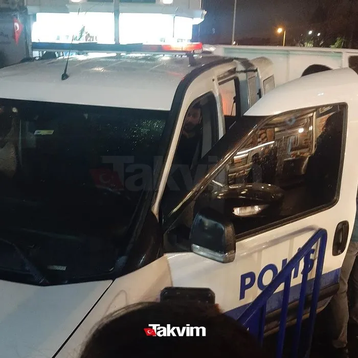 Saldırgan polis aracında görüntülendi