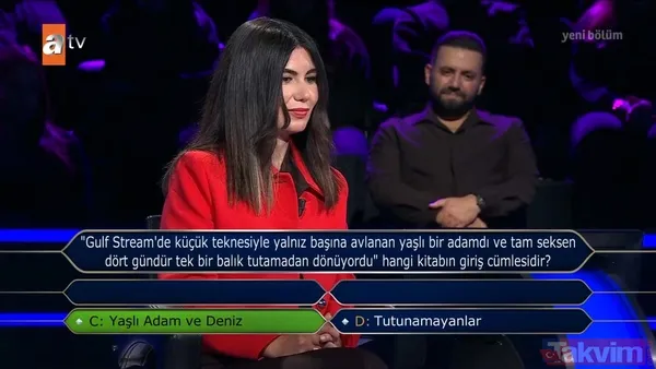 Oktay Kaynarca'nın sunduğu Kim Milyoner Olmak İster'de o soru için joker kullandı! - 9