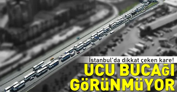 İstanbul'da bu sabah! Sonu görünmüyor