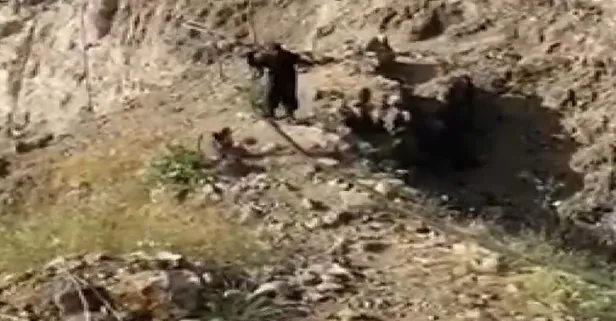 Milli Savunma Bakanlığı operasyon görüntülerini paylaştı: Irak’ın kuzeyindeki mağarada saklanan 2 terörist böyle teslim oldu