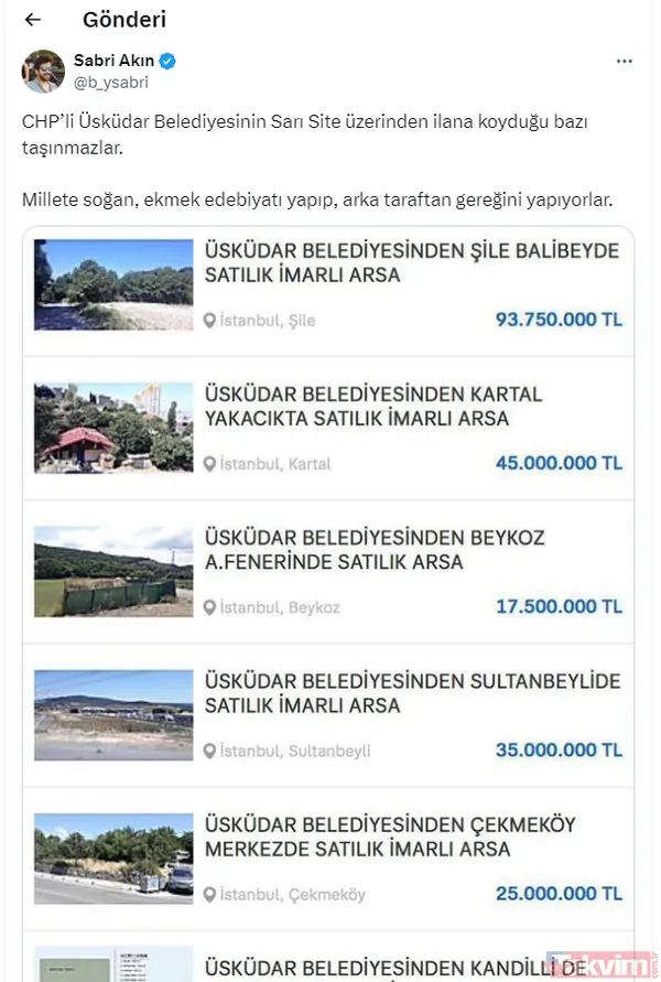 CHP'li Sinem Dedetaş 'sarı site'lik oldu! Borçsuz devraldığı Üsküdar Belediyesi'ndeki milyonluk taşınmazları satışa çıkardı - 13