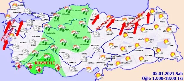 HAVA DURUMU | Meteorolojiden kuvvetli yağış uyarısı | 5 Ocak 2021 İstanbul'da hava nasıl olacak?-3