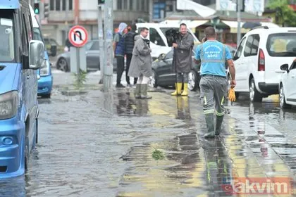Ankara’da yağış sonrası sokaklar göle döndü! Vatandaşlar mağdur oldu iş yerlerini su bastı...