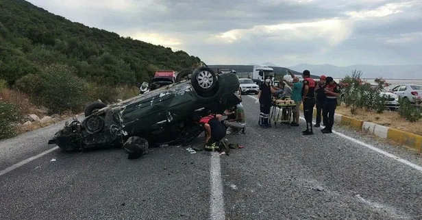 Aydın Didim'de korkunç kaza! 1 ölü 4 yaralı
