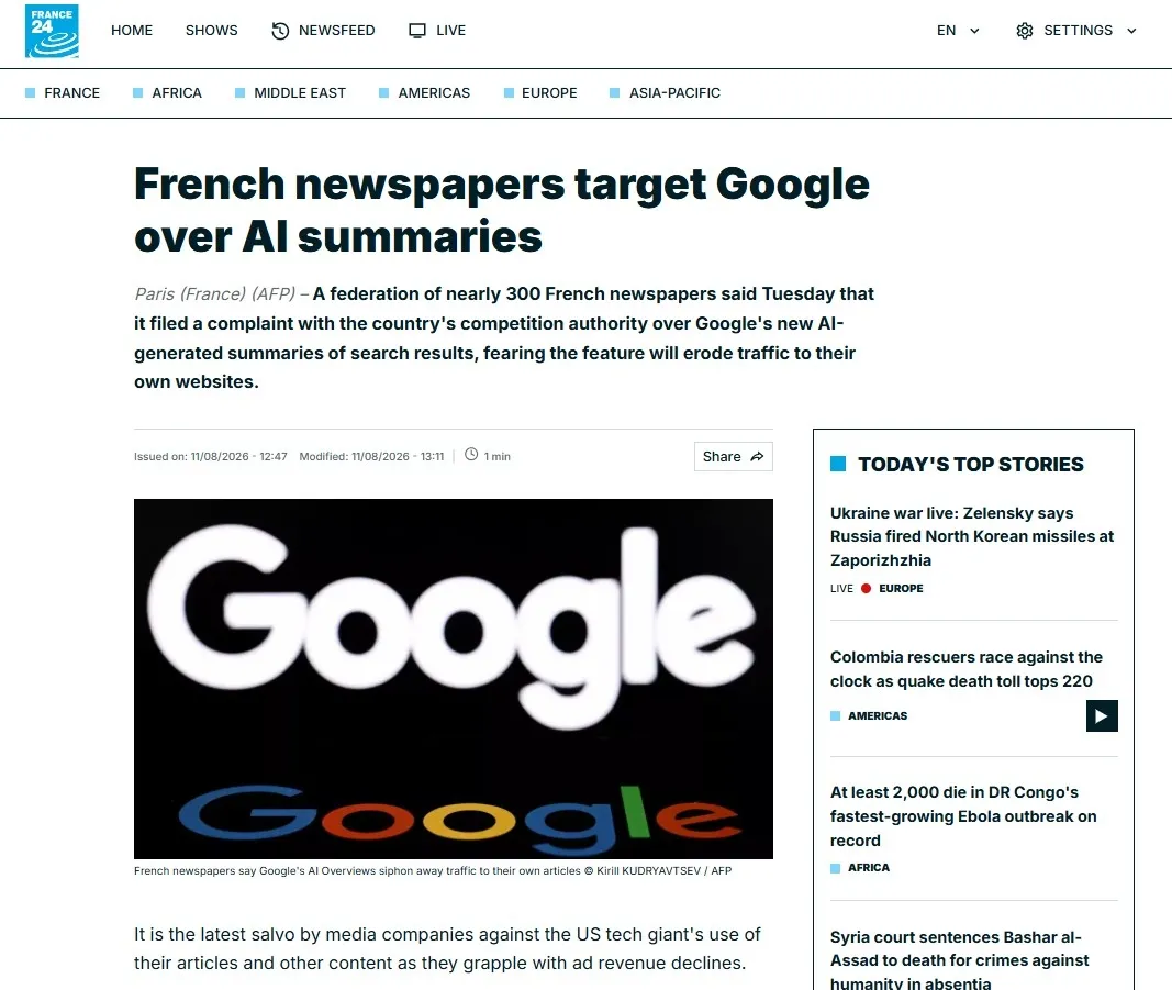 googlea-fransiz-ihtilali-1786452683136.jpeg Google'a "Fransız" ihtilali! Dünya medyası ayaklandı: Tıklanma yüzde 80-90 oranında düştü-5