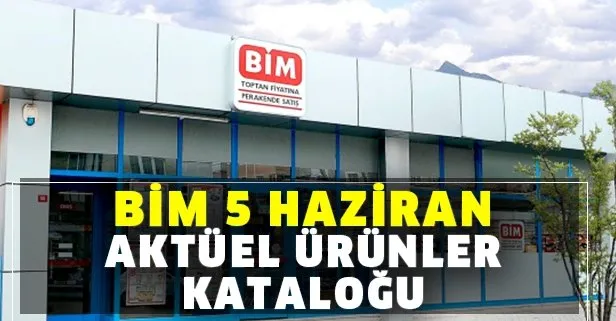 BİM 5 Haziran Cuma aktüel kataloğu ile yeni fırsatlar! BİM’de bu hafta hangi ürünler var?