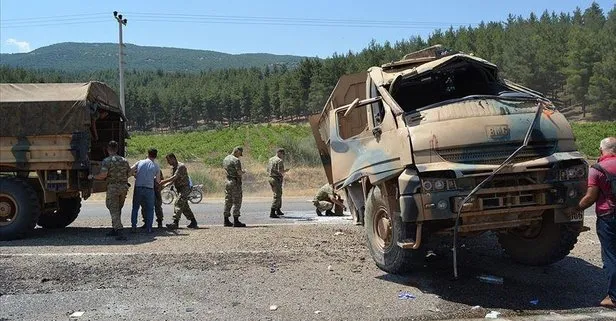 Gaziantep’te askeri araç devrildi: 2 yaralı