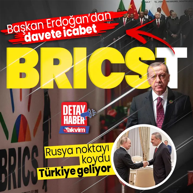 Başkan Erdoğan kabul etmişti Rusya duyurdu: Türkiye BRICSe katılıyor