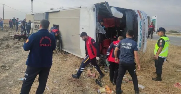 Amasya’da otobüs kazası: Çok sayıda yaralı var