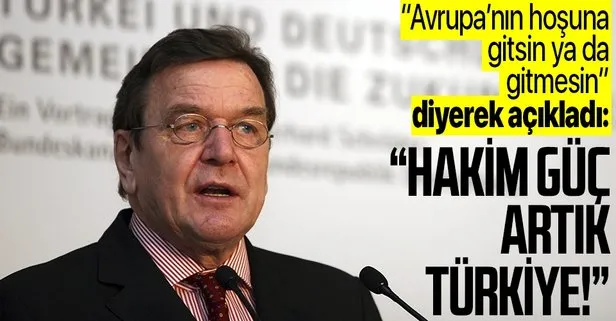 Eski Almanya Başbakanı Gerhard Schröder: Türkiye Doğu Akdeniz’de hâkim güç