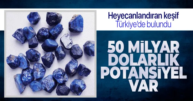 Mavi safir taşı madeni Türkiye'de bulundu! 50 milyar dolarlık potansiyel var