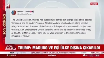 ABD Başkanı Trump: Maduro ve eşi yakalandı
