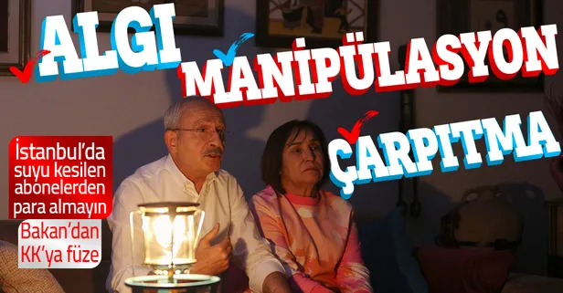 Bakan Mustafa Varank'tan Kılıçdaroğlu'nun elektrik faturası şovuna: İstanbul’da suyu kesilen 400 binden fazla aboneden para almayın