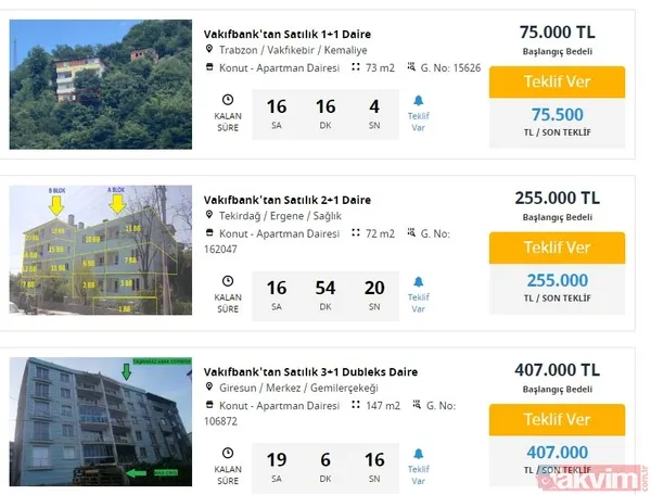 Sadece 6.210 TL peşinat yeterli! Devlet bankaları 2+1, 3+1 odalı evleri 103 bin TL'ye satıyor! Ziraat, Vakıf, Halkbank'tan 2. el daire müjdesi - 9