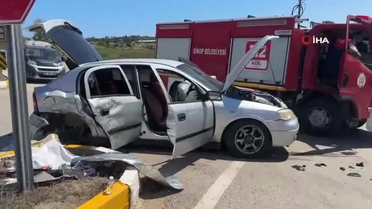 Sinop’ta trafik kazası: 8 yaralı